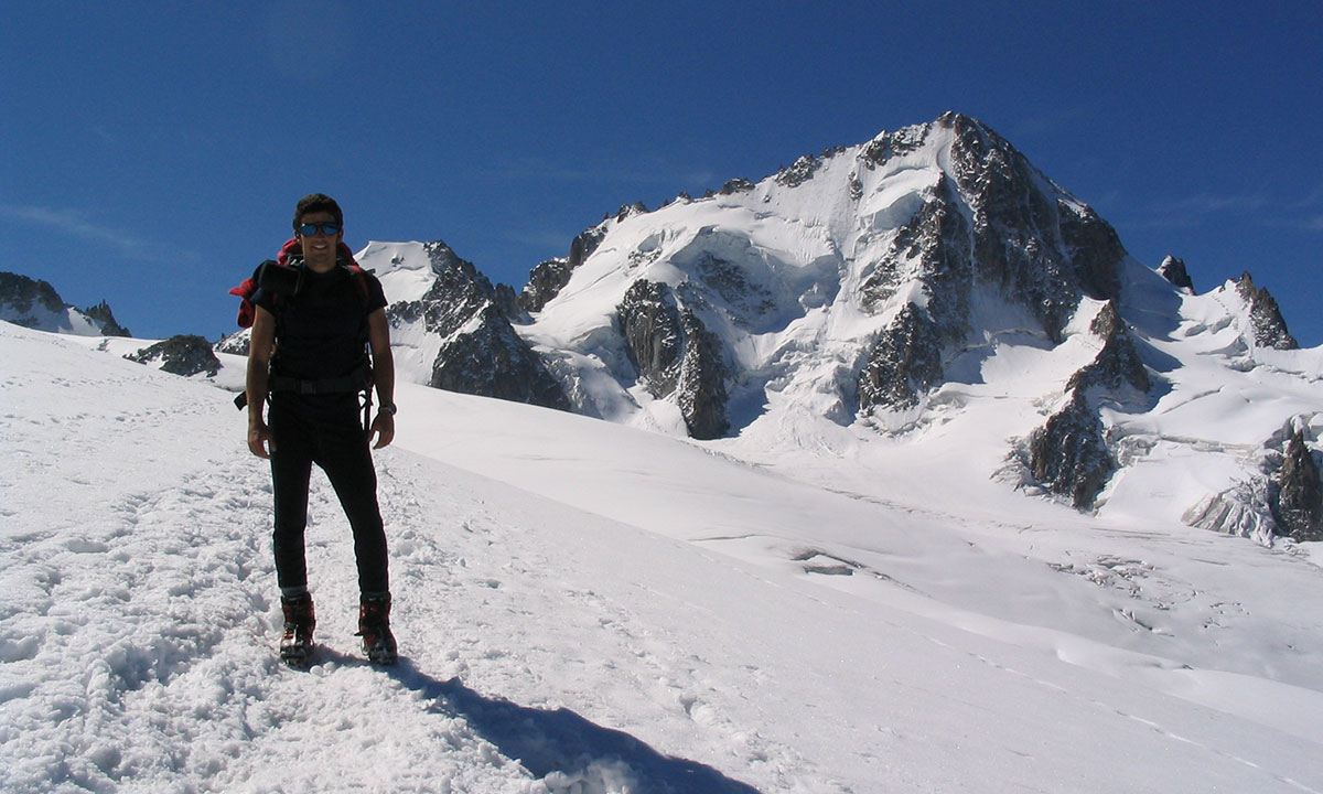 Aiguille du Tour, normal route with Steve Baldwin