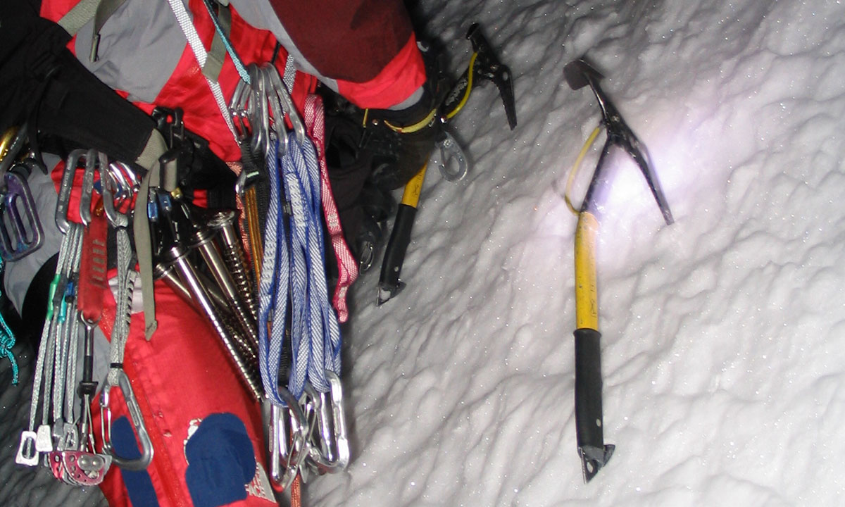 Aiguille Verte & Col Grand Rocheuse, via Goulotte Bettembourg with Kim Van Hove from Belgium