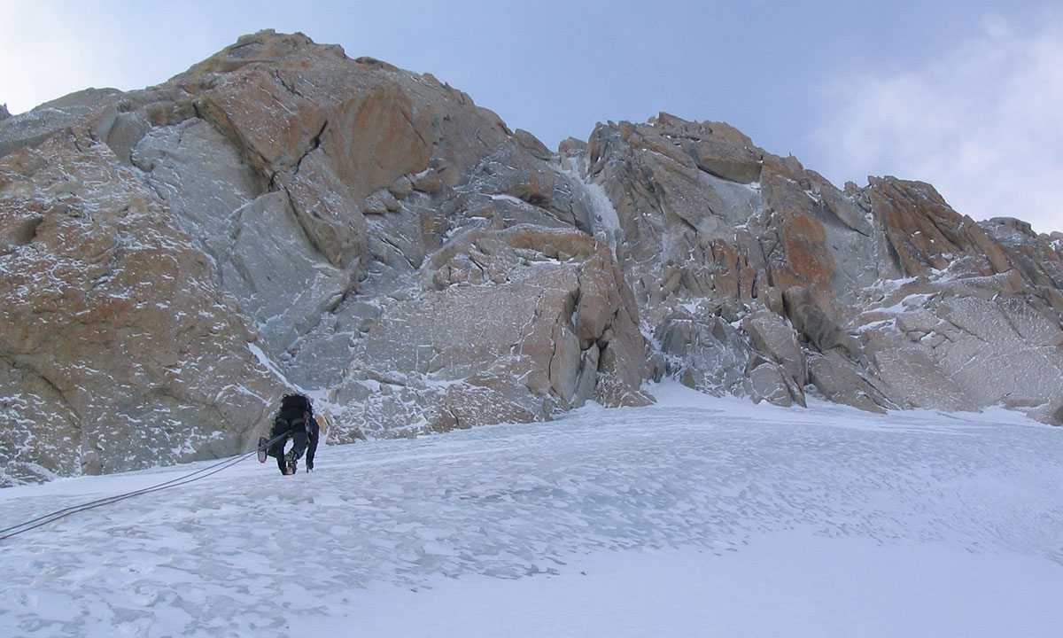 Goulotte Chéré - Mont Blanc du Tacul with Jeremy Curtil