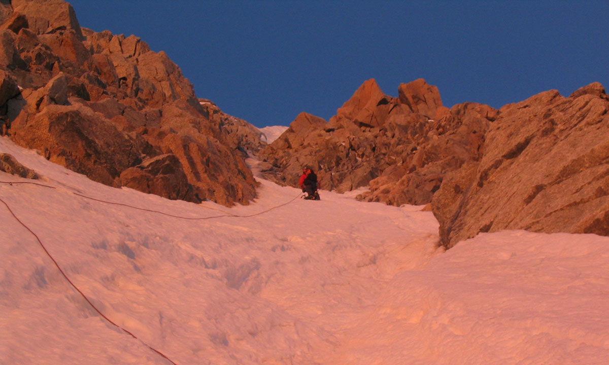 Aiguille d'Argentiere - via Bettembourg with Kim Van Hove