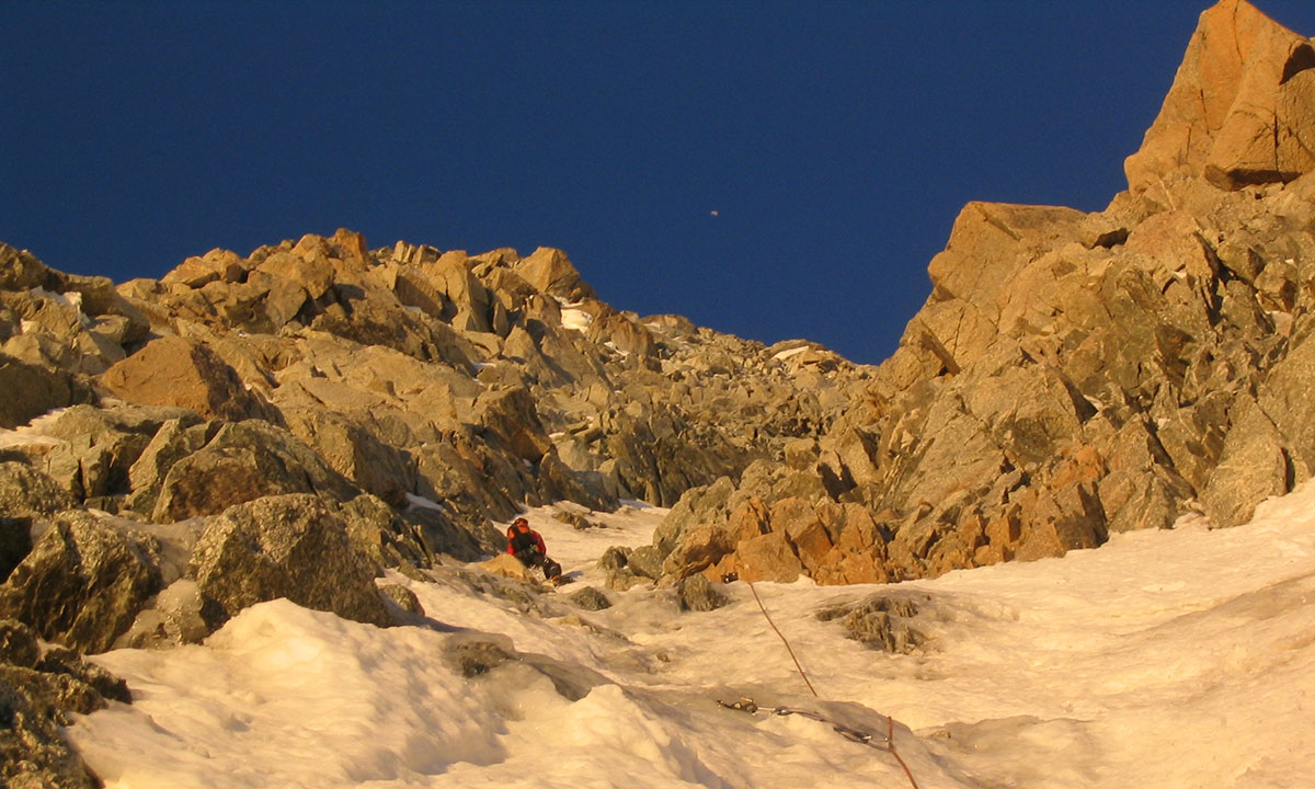 Aiguille d'Argentiere - via Bettembourg with Kim Van Hove