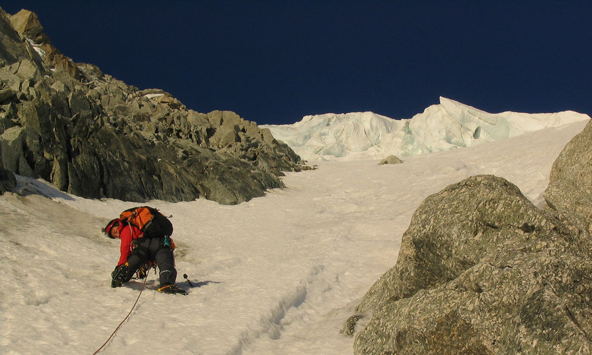 Aiguille d'Argentiere - via Bettembourg with Kim Van Hove