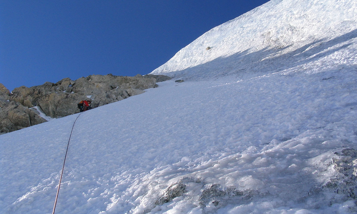 Aiguille d'Argentiere - via Bettembourg with Kim Van Hove