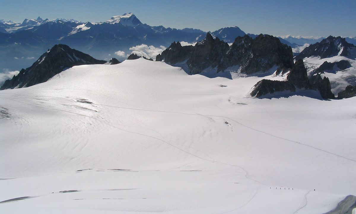 Aiguille du Tour, normal route with Steve Baldwin