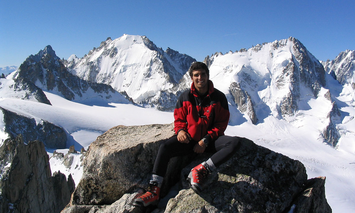Aiguille du Tour, normal route with Steve Baldwin
