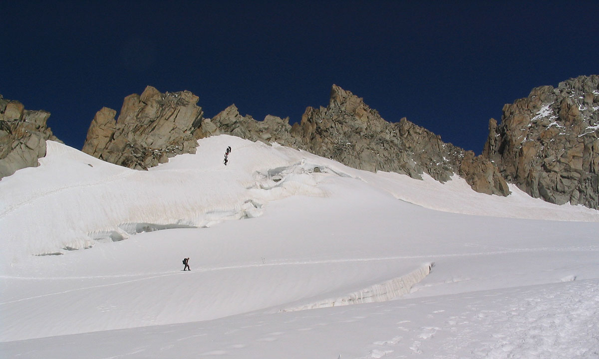 Aiguille du Tour, normal route with Steve Baldwin